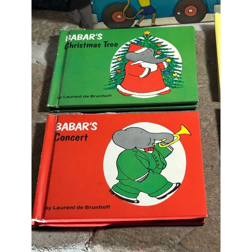 Laurent De Brunhoff Babar's Bookmobile Vintage 1st Edition Box Set (1974)